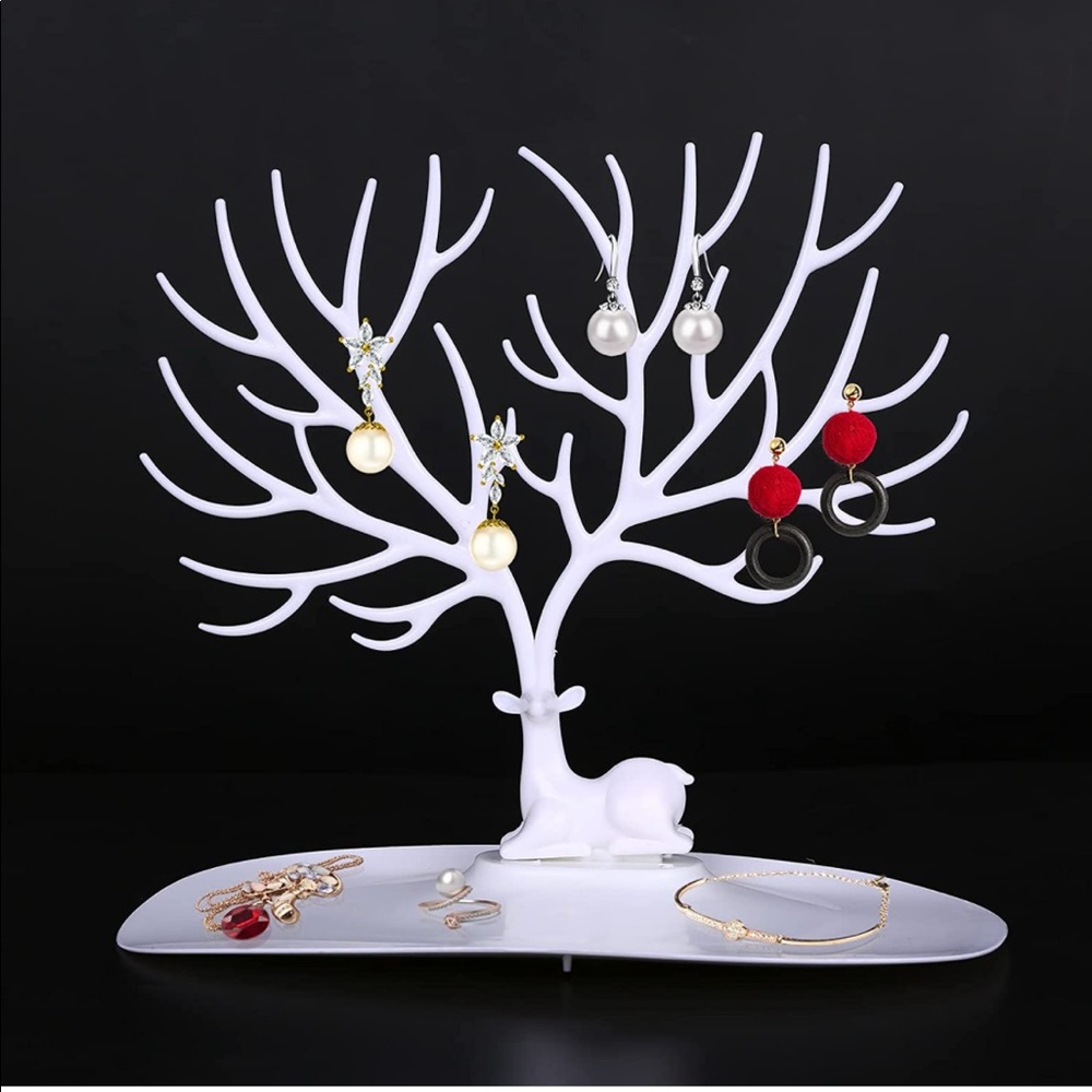 Vermkrey Deer Jewelry Holder / Organizer - White - OS